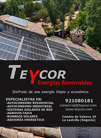 Contacto con Teycor Energ&iacute;as Renovables en Segovia